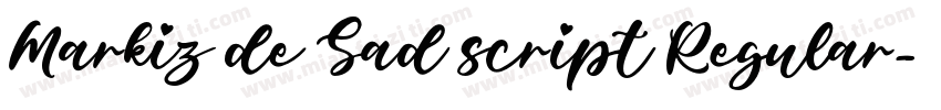 Markiz de Sad script Regular字体转换